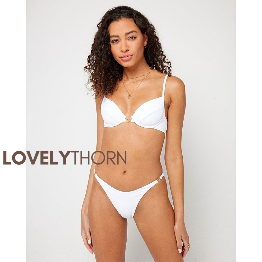 L*SPACE // <3 charm stardust demi bikini top ziggy bitsy high leg bikini set